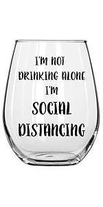 momma shark needs a drink funny stemless wine glass for her friend woman girlfriend mom wife 