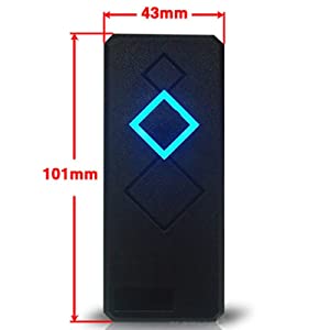 4 Door Access Control 600lbs Magnetic Lock Power Box RFID Reader Exit Button Enroll Reader RFID Card