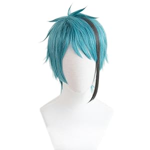 omochi　ウイッグ Amazon.co.jp: コスプレウィッグ 星街 すいせい 水色 ミックス