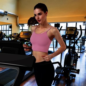 Heroway Crop Tops for Women Padded Sports Bra Womens Workout Tank Top Fitness Running Dancing Yoga Bras Shock Absorbing Shirt 10 Workout Running Half Shirts Yoga Top