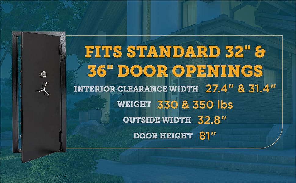 SnapSafe Vault Door 32" OutSwing, Item No. 75419 Create