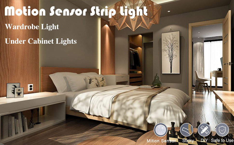 Wardrobe Motion Sensor Activated LED Light,Motion Sensor Wardrobe Light