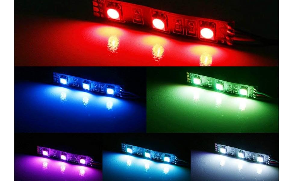 RGB LED Demon Eye w/Remote Control For Car Motorcycle Projector Headlight Demon Eyes Retrofit