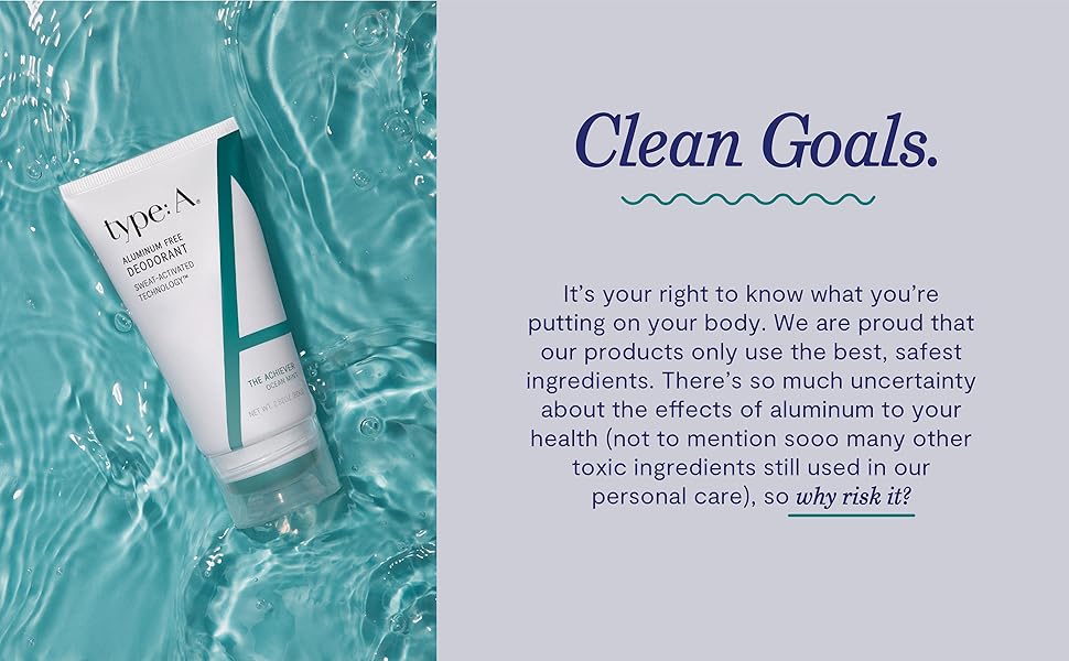 type a deodorant typea natural deodorant nontoxic aluminum free sweat activated technology