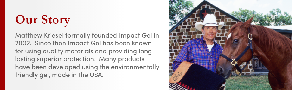 Impact Gel Straight Back Felt Saddle Pad