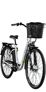 Zündapp Z510, 700c, E-Bike, E City Bike, Women&#39;s Bike, Pedelec, Electric Bike, Women, Bicycle, 28 Inch