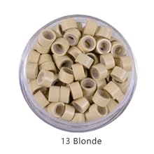 Silicon Lined Micro Links Rings Beads Hair Feather Extensions 5.0x3.0x3.0 mm Hair Beads