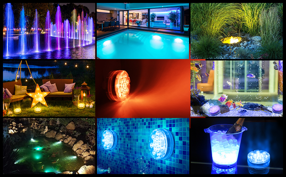 swimming pool foutain fish tank light