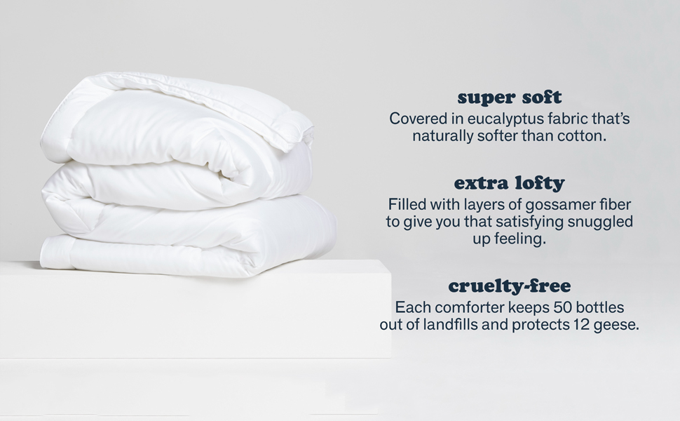 Buffy Comforter Cloud Queen Comforter Eucalyptus Fabric