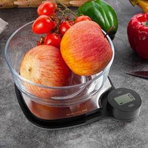 Sansui Battery-free Digital Kitchen Scale (5 kg, Stainless Steel)