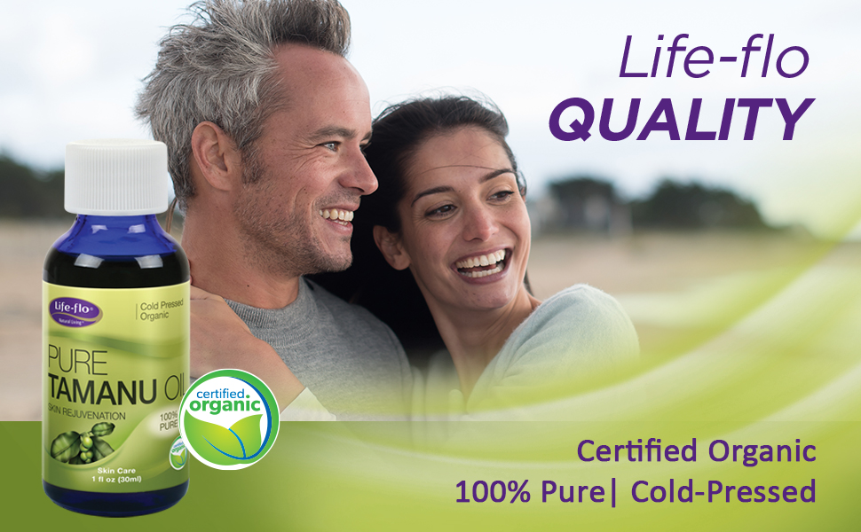Life-flo Pure Organic Tamanu Oil Skin Rejuvenator Treatment for Skin, Scalp Scars Stretch Marks 1oz