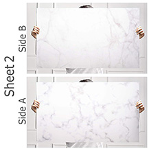 Store2508 (Pack of 2) Flat Lay Flatlay Tabletop Photography Backdrop Background for