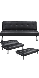 Yaheetech Convertible Sofa Bed