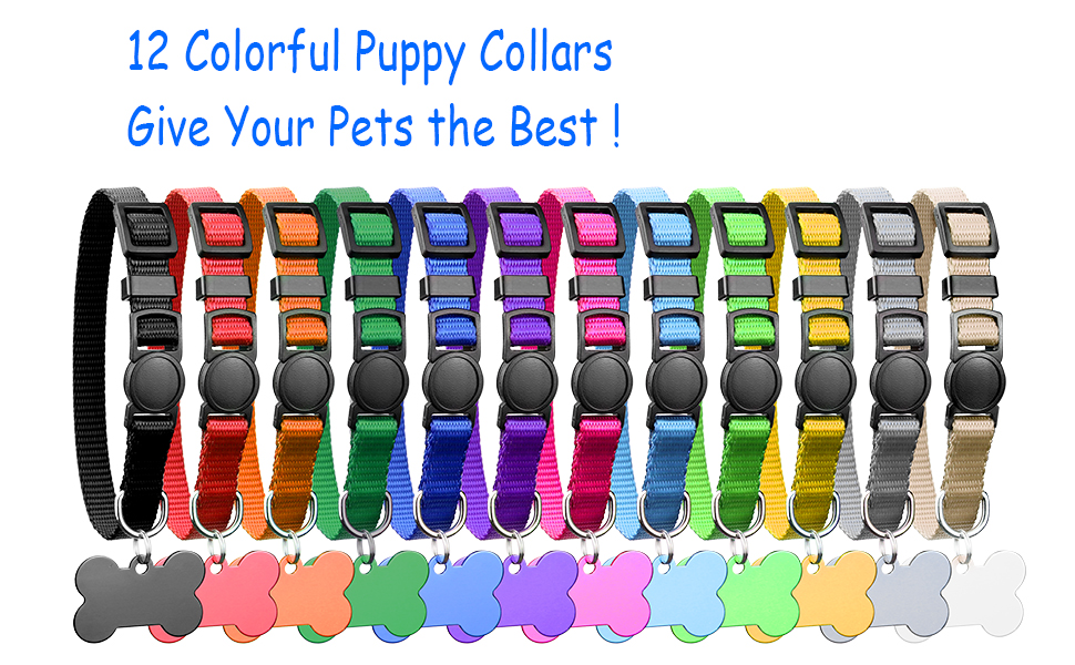 Upgraded Puppy Collars for Litter Puppy ID Collars