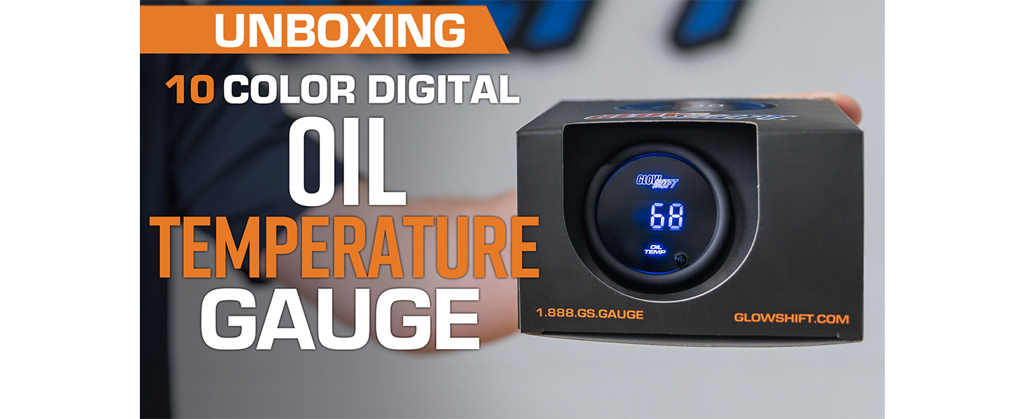 Amazon.com: GlowShift 10 Color Digital 300 F Oil Temperature