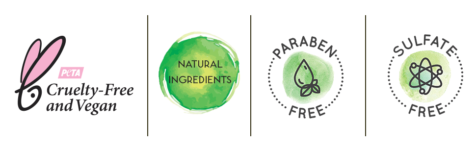 cruelty free, natural ingredients, paraben free, sls free