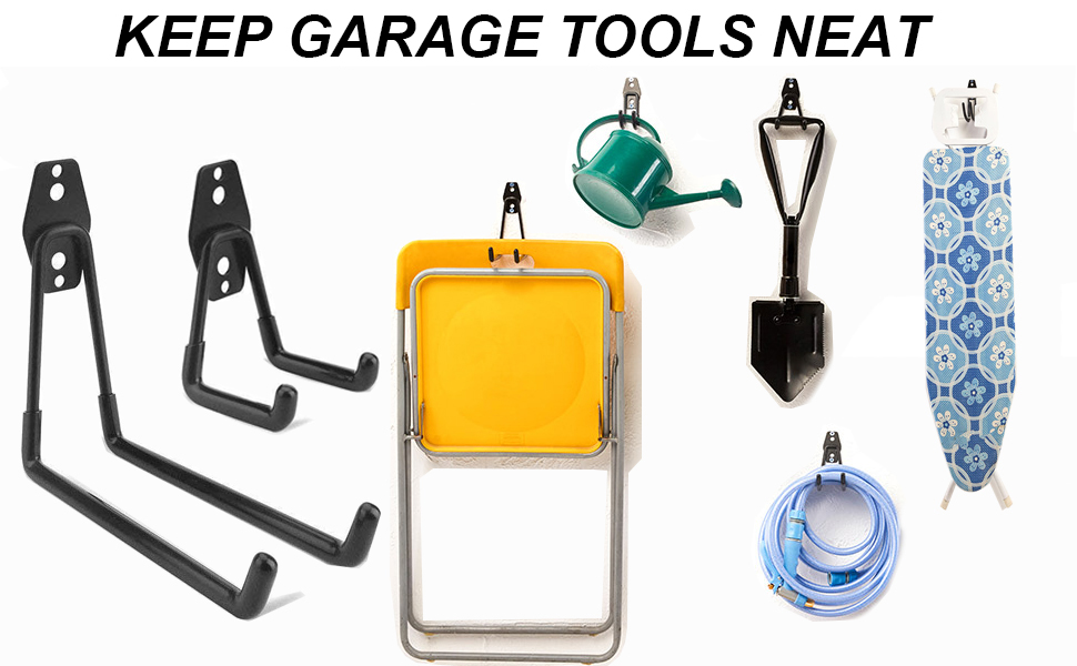 Dirza Utility Hooks Wall Mount Tool Holder UHooks for Home