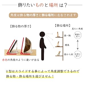Amazon.co.jp: わにぞう U型 皿立て 額縁立て（直径18cmから30cm