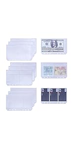 A6 Binder Pockets - Clear - 3 Styles