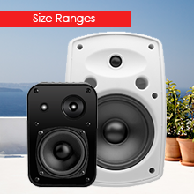 patio speaker sizes