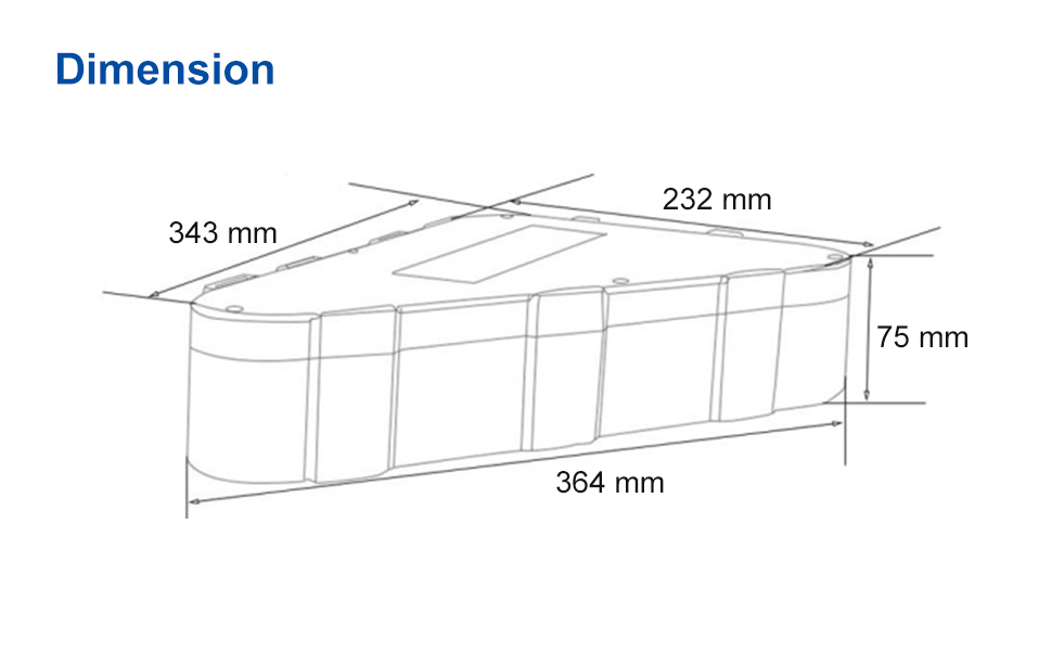 Wallen Power 48V 52V 20AH Electric Bicycle Battery, Ebike Battery