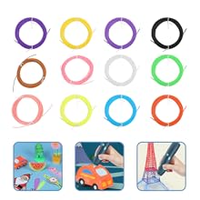 12pcs Printing Pen Filament Pcl Cf Filament Refills Guard Bright Design High Compatibility Random Color 15 16