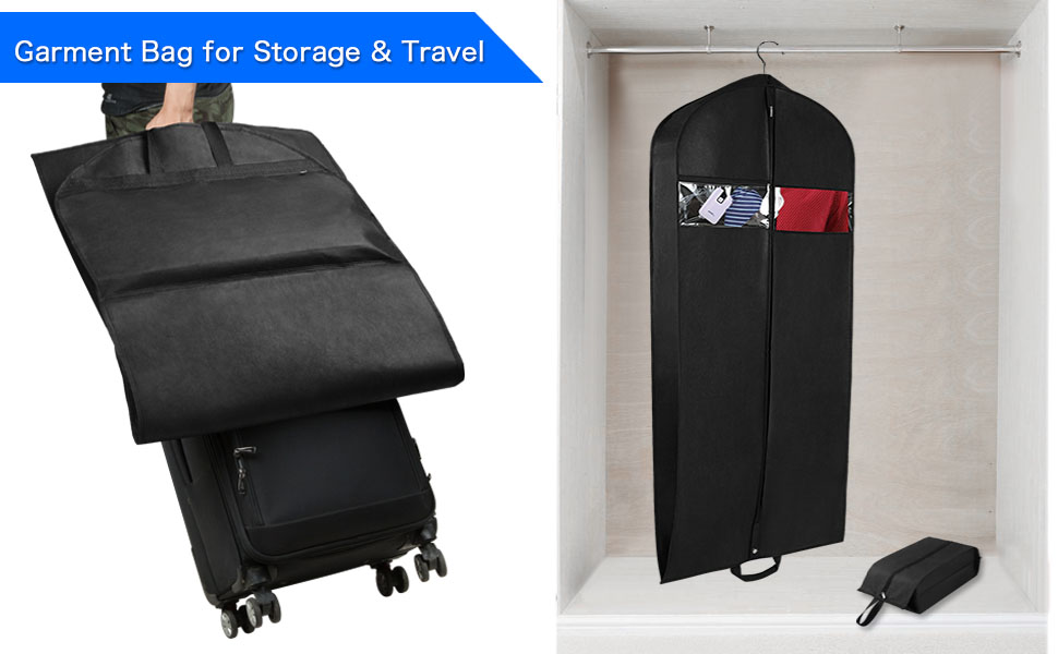 garment bag with shoe storage