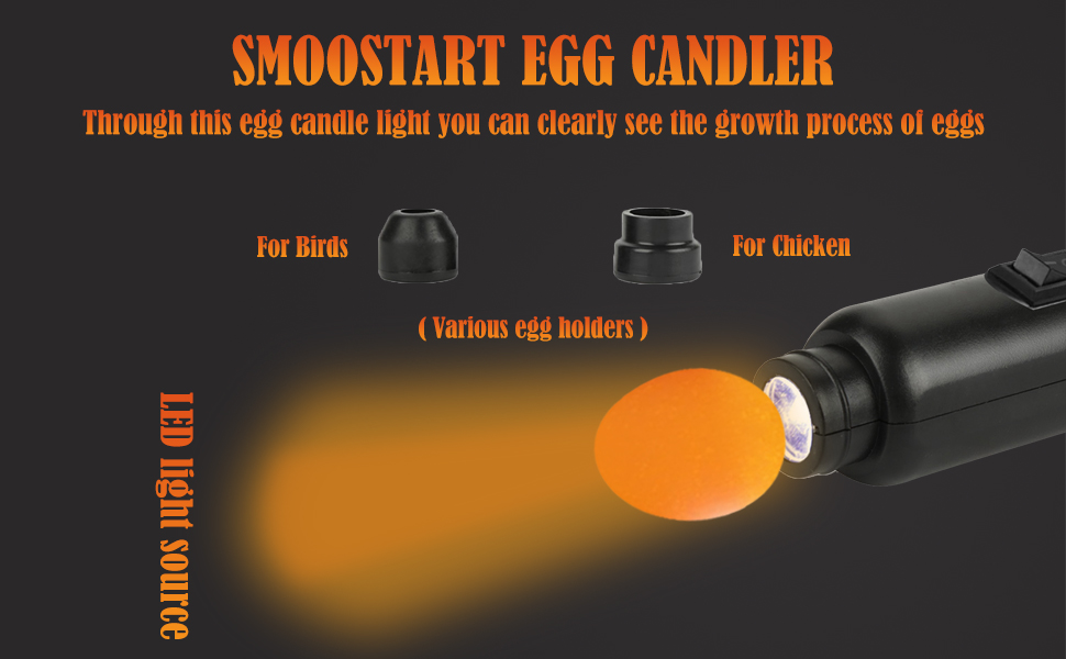 Smoostart Egg Candler, LED Light Egg Candler Tester
