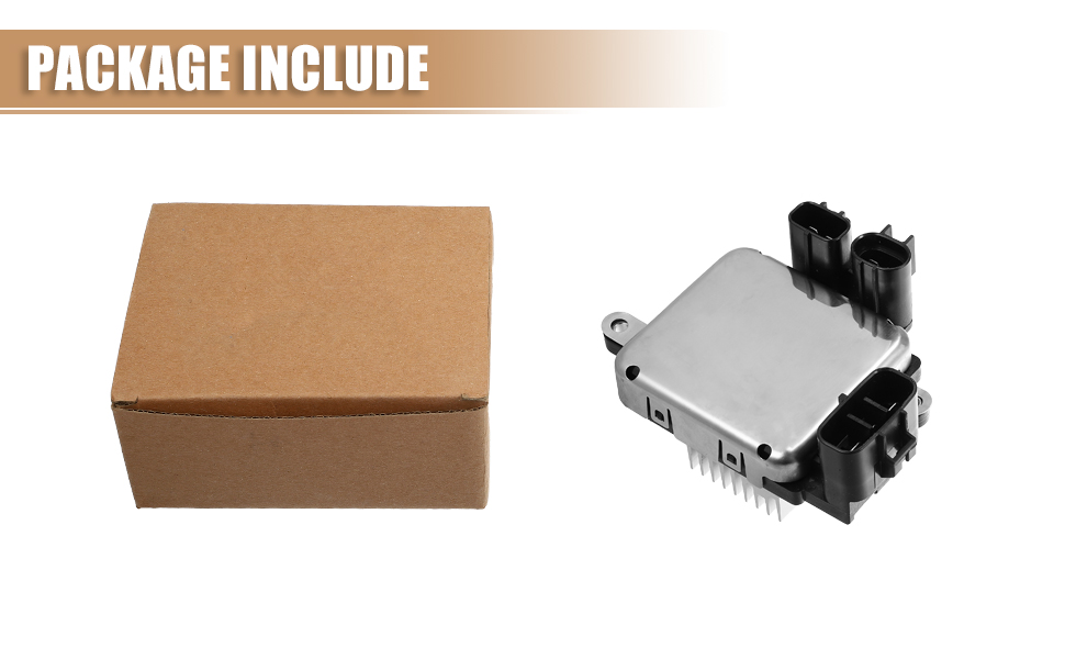 X AUTOHAUX Engine Cooling Fan Control Module Unit Fit for