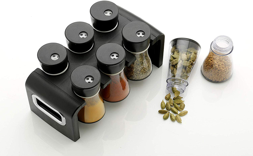 6 Jar Spice Rack 6 .