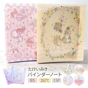 Amazon | クローズ・ピン たけいみき バインダーノート ラビット