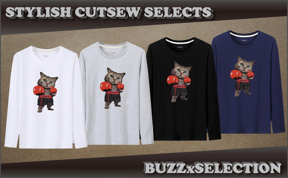 トップス CAT Amazon.co.jp: BUZZxSELECTION(バズ セレクション) Tシャツ 長袖