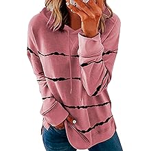 Hoodie Damen Mit Kapuze Gestreift