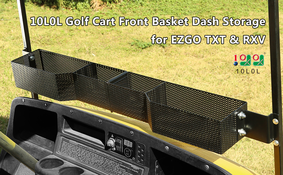 10L0L Golf Cart Front Inner Basket EZGO HeavyDuty