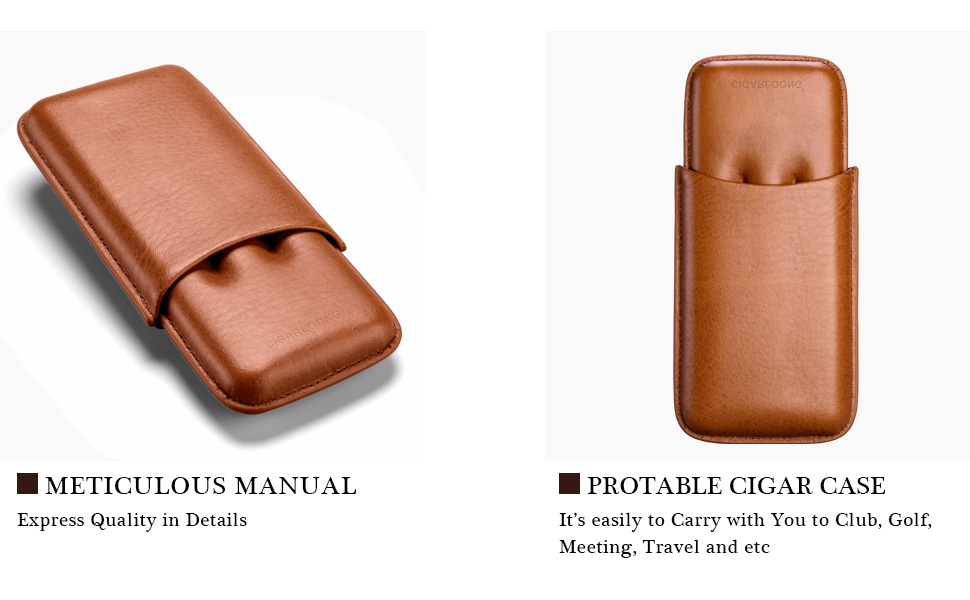 CIGARLOONG Cigar Case Leather Cigar Travel Case Hold 3 Tube with Cigar Cutter Amazon.co.uk