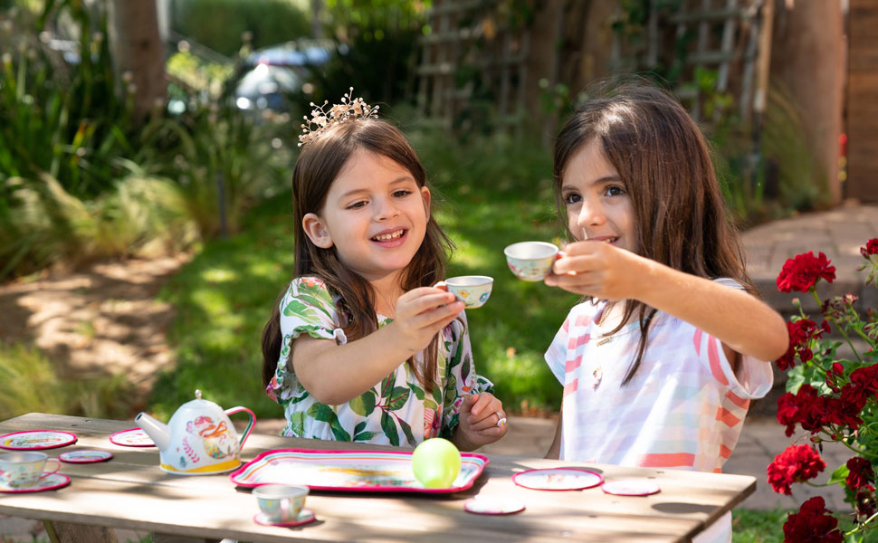 Jewelkeeper juego de té para niñas y niños
