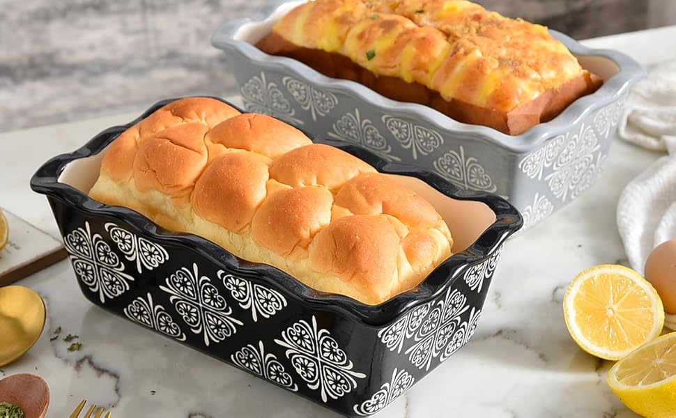 Wisenvoy Bread Pan Loaf Pan Ceramic Loaf Pans for Baking Bread Meatloaf Pan Nonstick