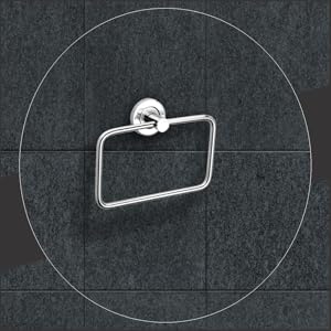 Stainless Steel Towel Ring/Napkin Ring - Bathroom Towel Holder - Towel Hanger with Chrome Finish