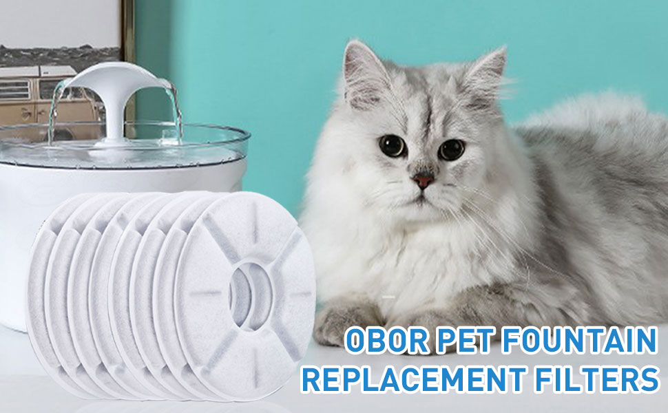 OBOR Cat Water Fountain Filters, Cat Fountain Filter