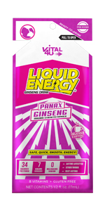 Vital 4U liquid energy coffee panax ginseng coffee mocha energy shot run gel boost healthy