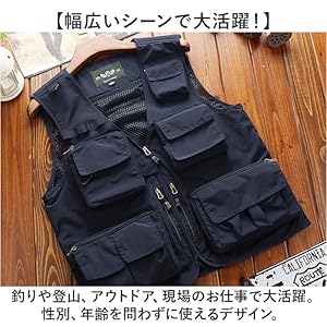 カーキ フィッシングベスト US Mサイズ Amazon.co.jp: 多機能メッシュベスト フィッシングベスト 釣り