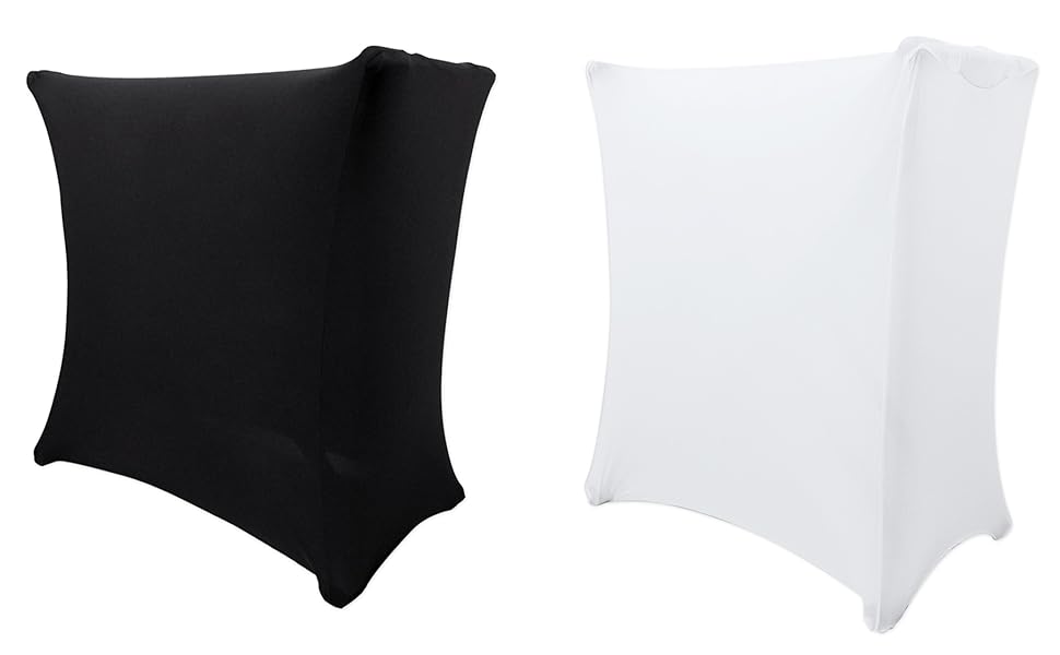 Rockville Black+White Scrim Covers For DJ Keyboard/Mixer