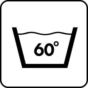 Care instructions: washable at 60 °C.