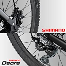 Shimano Deore 30-Gang-Gruppensatz und hydraulische Bremsen