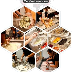 ETL 22" single round pan ice cream roll machine