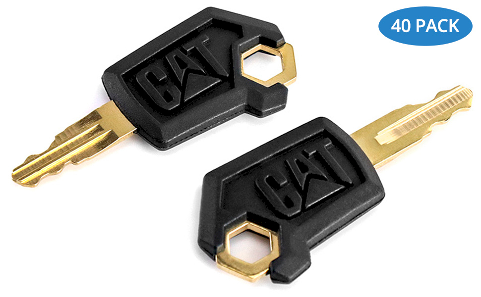 QWORK 5P8500 Cat Keys, 40 Pack Ignition Keys for