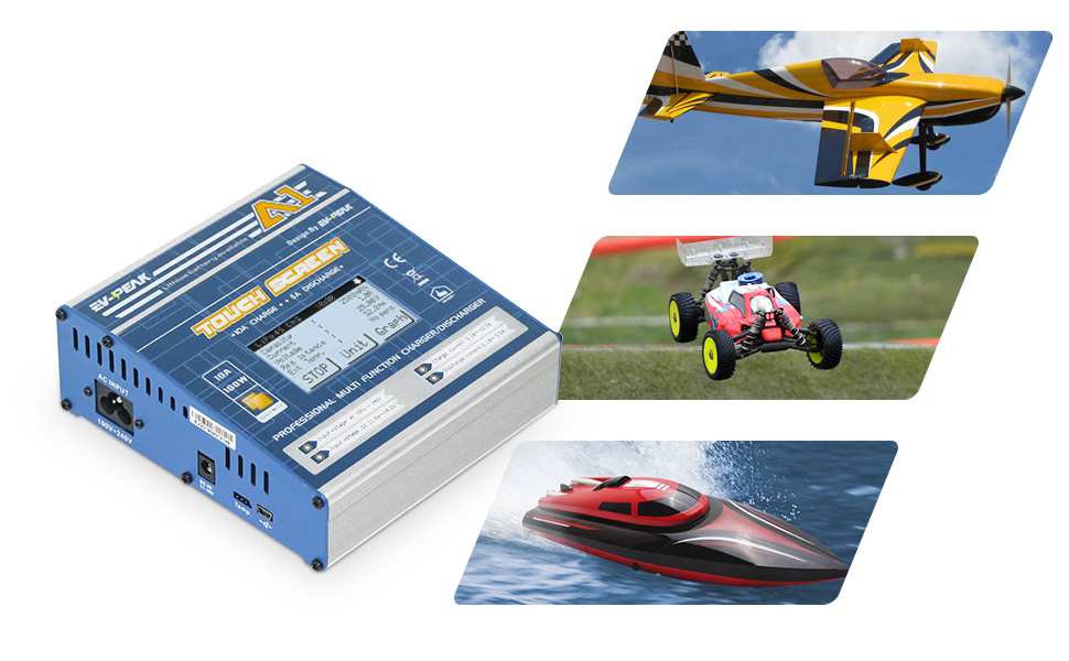 AC/DC 100W/10A Balance Charger Discharger for LiPo LiHV Life NiMH NiCd Pb Batteries