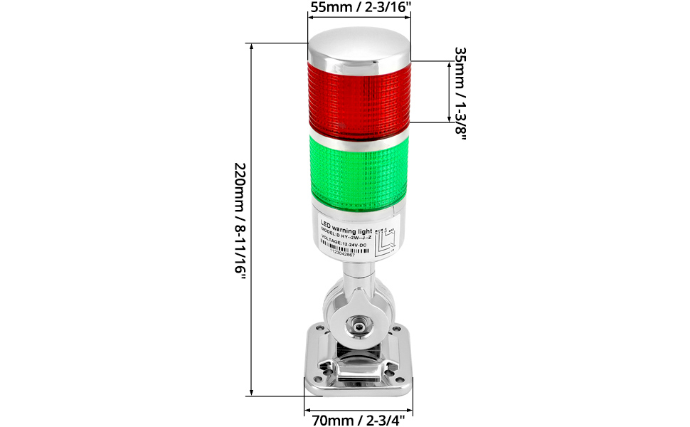Coatac　ビューライトS3 ＃８／９Wide（BK） Amazon.com: QWORK Industrial Warning Lights, 12-24V LED