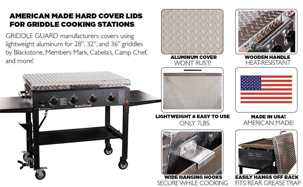 Flat Top Grill Cover Compatible with Blackstone Griddle