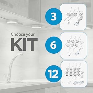 eshine under cabinet puck lights kitchen 